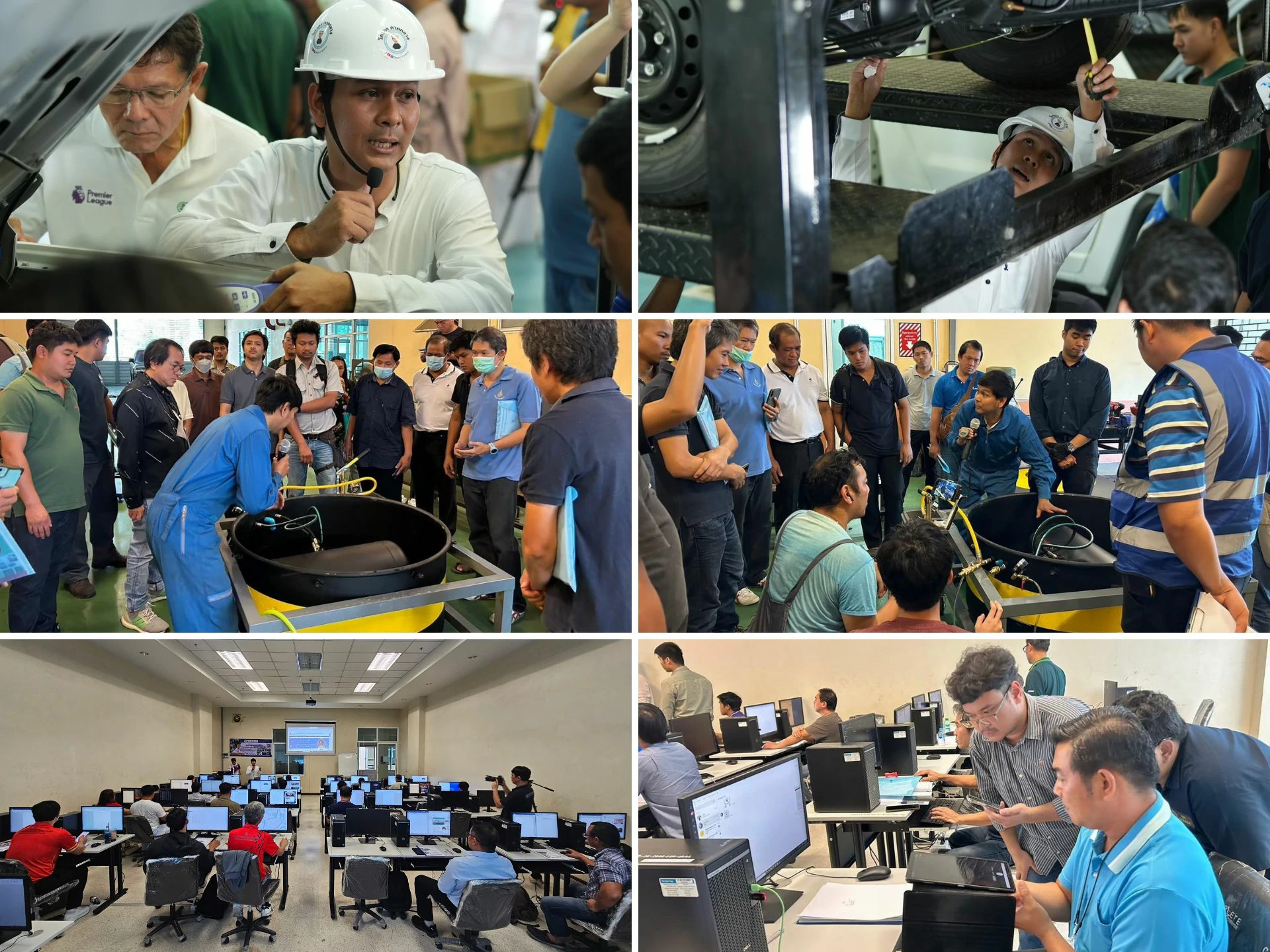 หงษ์ทองเอ็นจิเนียร์ อบรมการติดตั้ง การตรวจและทดสอบ รถใช้ก๊าซ lpg-cng